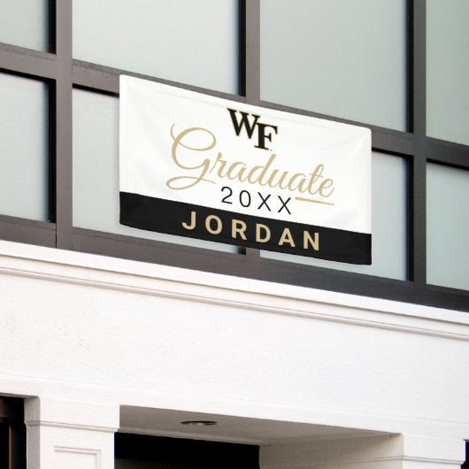 Banderoles Université Wake Forest | WF (Bâtiment extérieur)