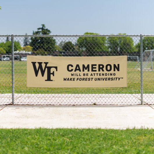 Banderoles Université Wake Forest | WF (En situation)