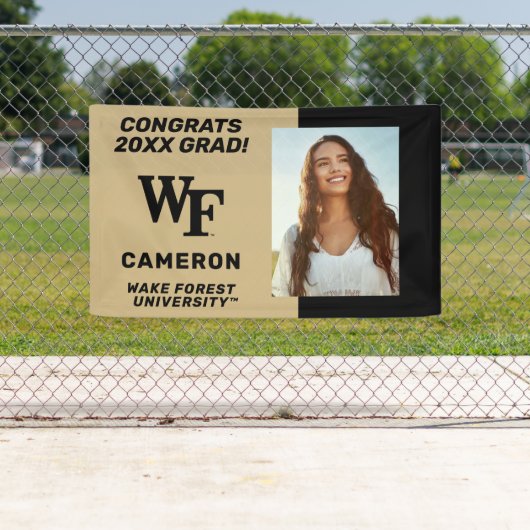 Banderoles Université Wake Forest | WF (En situation)