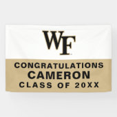 Banderoles Université Wake Forest | WF (Horizontal)