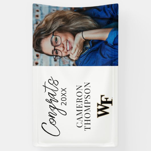 Banderoles Université Wake Forest | WF (Vertical)