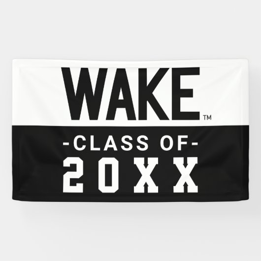 Banderoles Université Wake Forest | Wordmark Wake (Horizontal)