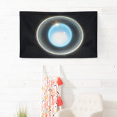 Banderoles Uranus planétaire avec anneaux Image JWST (En situation)