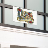 Banderoles USA America's 250th Anniversary (Bâtiment extérieur)