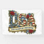 Banderoles USA America's 250th Anniversary (Horizontal)
