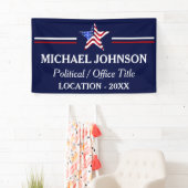 Banderoles USA Flag Campagne politique (En situation)