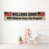 Banderoles USA Flag Desert Welcome Home Custom Banner (En situation)