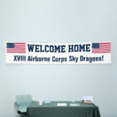 Banderoles USA Flag Welcome Home Custom Banner (Salon professionnel)