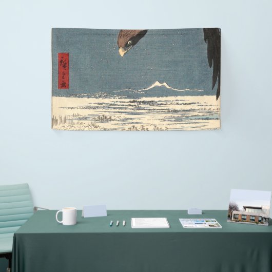 Banderoles Utagawa Hiroshige Japanese Woodblock Eagle (Salon professionnel)