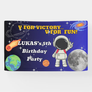 Banderoles V pour la victoire V pour le plaisir Anniversaire 