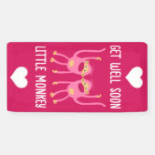 Banderoles Va Bien Bientôt Petit Singe (Horizontal)