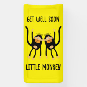 Banderoles Va Bien Bientôt Petit Singe