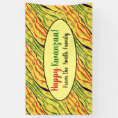 Banderoles Vacances de Kwanzaa personnalisées (Vertical)