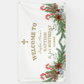 Banderoles Vacances d'hiver 1er anniversaire Baptême Affiche (Vertical)