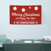 Banderoles Vacances rouges de Joyeux Noël et de bonne année | (Salon professionnel)