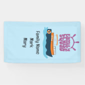 Banderoles Vacances voyage de l'équipe de croisière familiale (Horizontal)