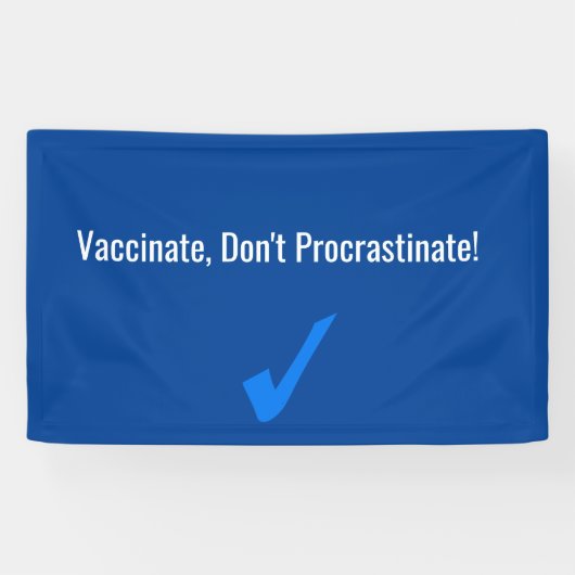 Banderoles Vacciner, ne pas protester (Horizontal)