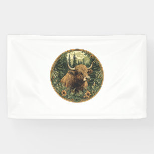 Banderoles Vache Cottagecore Vache Florale