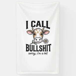 Banderoles Vache drôle que j'appelle Design de T-shirt vintag