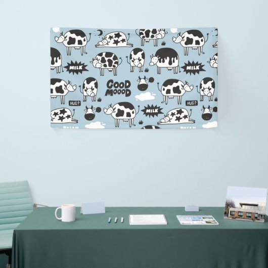 Banderoles Vache et lait (Salon professionnel)