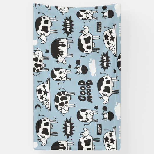 Banderoles Vache et lait (Vertical)