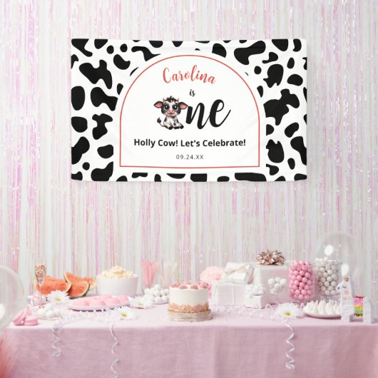 Banderoles vache mignonne fêtons ça (Fête)