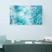 Banderoles Vagues tropicales de l'océan bleu (Salon professionnel)