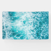 Banderoles Vagues tropicales de l'océan bleu (Horizontal)
