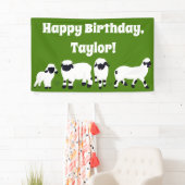 Banderoles Valais Blaccusé Ferme à moutons Fête à thème (En situation)