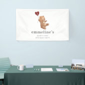 Banderoles Valentines Ours 1er anniversaire (Salon professionnel)