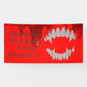 Banderoles Vampire Bite Halloween (Horizontal)