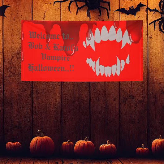 Banderoles Vampire Bite Halloween