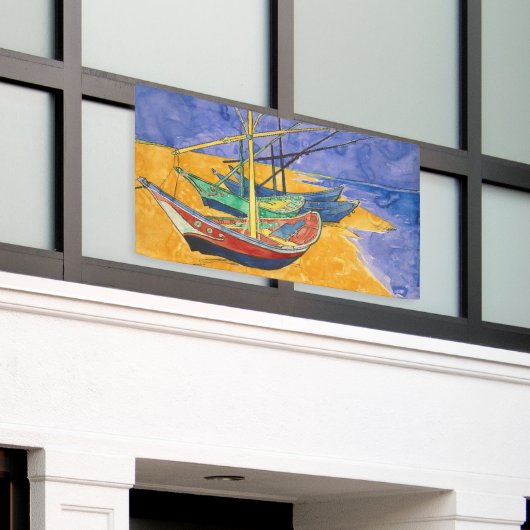 Banderoles Van Gogh Bateaux Plage impressionniste (Bâtiment extérieur)
