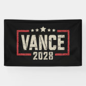 Banderoles Vance 2028 Président de la campagne électorale Dra (Horizontal)