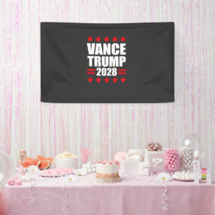 Banderoles Vance Trump Election présidentielle 2028 Politique