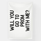 Banderoles Vas-Tu Aller au bal de promo avec moi ? Promposal (Verticale)