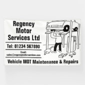 Banderoles Vehicle Maintenance Garage (Horizontal)