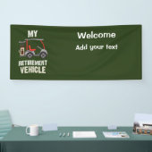 Banderoles Véhicule de retraite pour golfeurs (Salon professionnel)