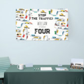 Banderoles Véhicules de transport Voitures arrêter la circula (Salon professionnel)