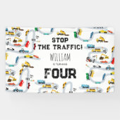 Banderoles Véhicules de transport Voitures arrêter la circula (Horizontal)