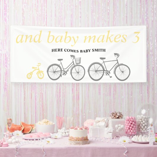 Banderoles Vélo jaune (Fête)