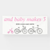 Banderoles Vélo rose (Horizontal)