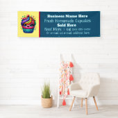 Banderoles Vendeurs de Cupcakes maison (En situation)