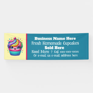 Banderoles Vendeurs de Cupcakes maison