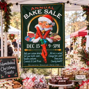 Banderoles Vente de biscuits de Noël Marché de produits alime