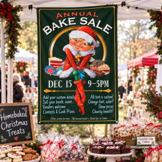 Banderoles Vente de biscuits de Noël Marché de produits alime