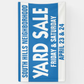 Banderoles Vente de cour de quartier communautaire (Vertical)