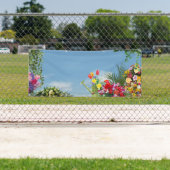 Banderoles vente de fleurs vierges (En situation)