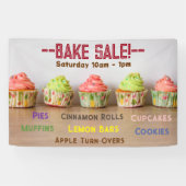 Banderoles Vente de gâteaux ! Personnaliser de script de la l (Horizontal)