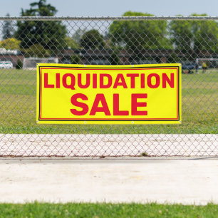 Banderoles Vente de liquidation de petite entreprise Grande